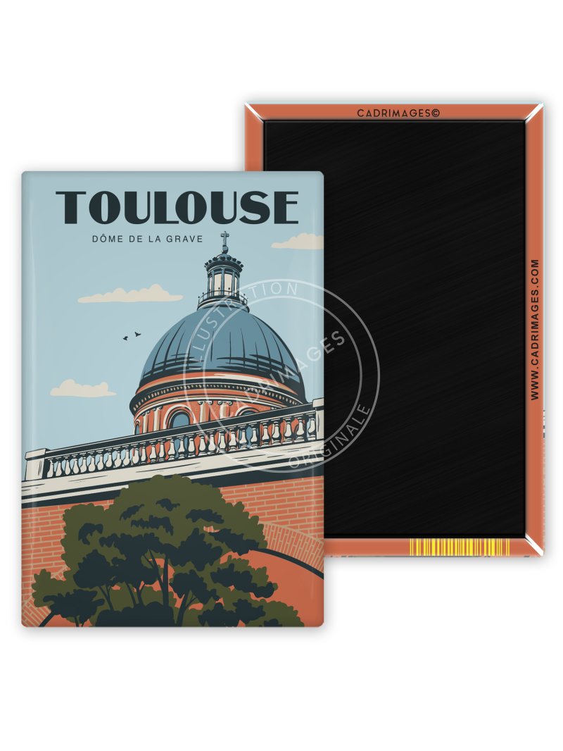 Magnet vintage de Toulouse, Dôme de la Grave