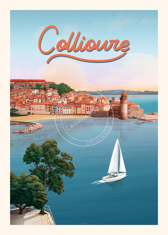 Affiche Occitanie, Collioure ville