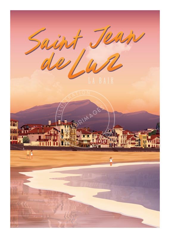 Affiche de St Jean-de-Luz, la baie