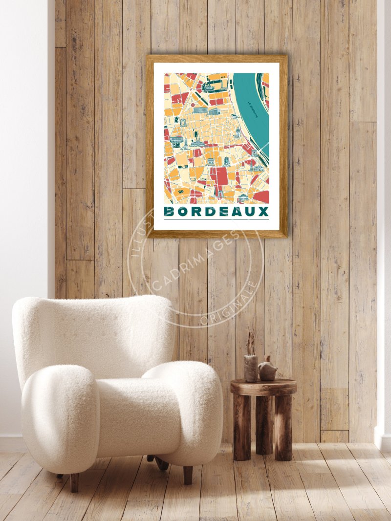 La plan de Bordeaux