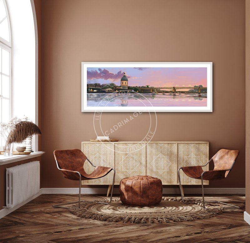 Affiche de Toulouse, Sunset Panorama