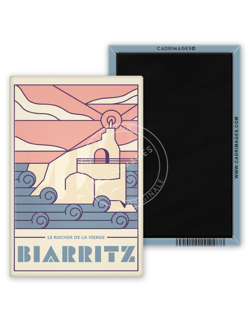 Magnet de Biarritz, le Rocher Art-Déco