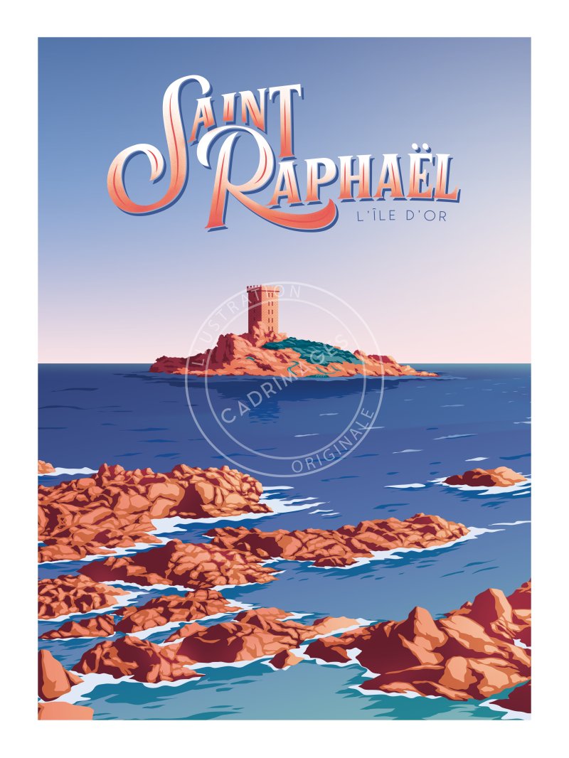 Affiche de Côte d'Azur, St Raphael