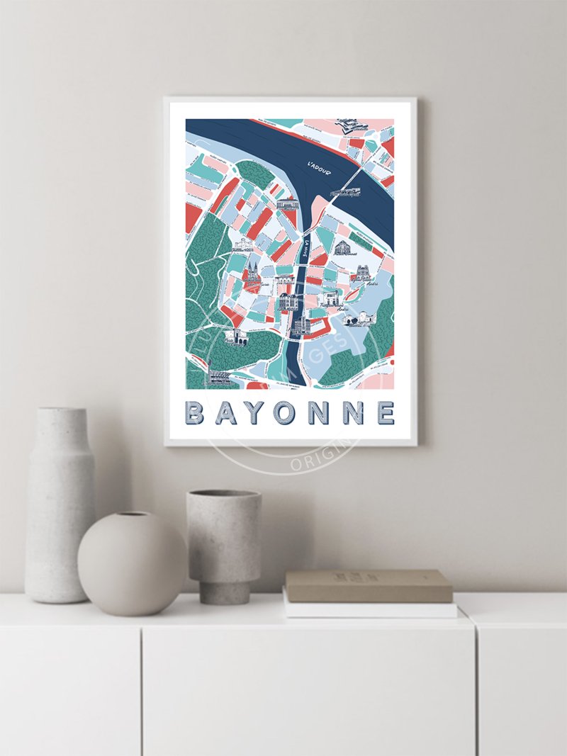 Affiche de Bayonne, le Plan