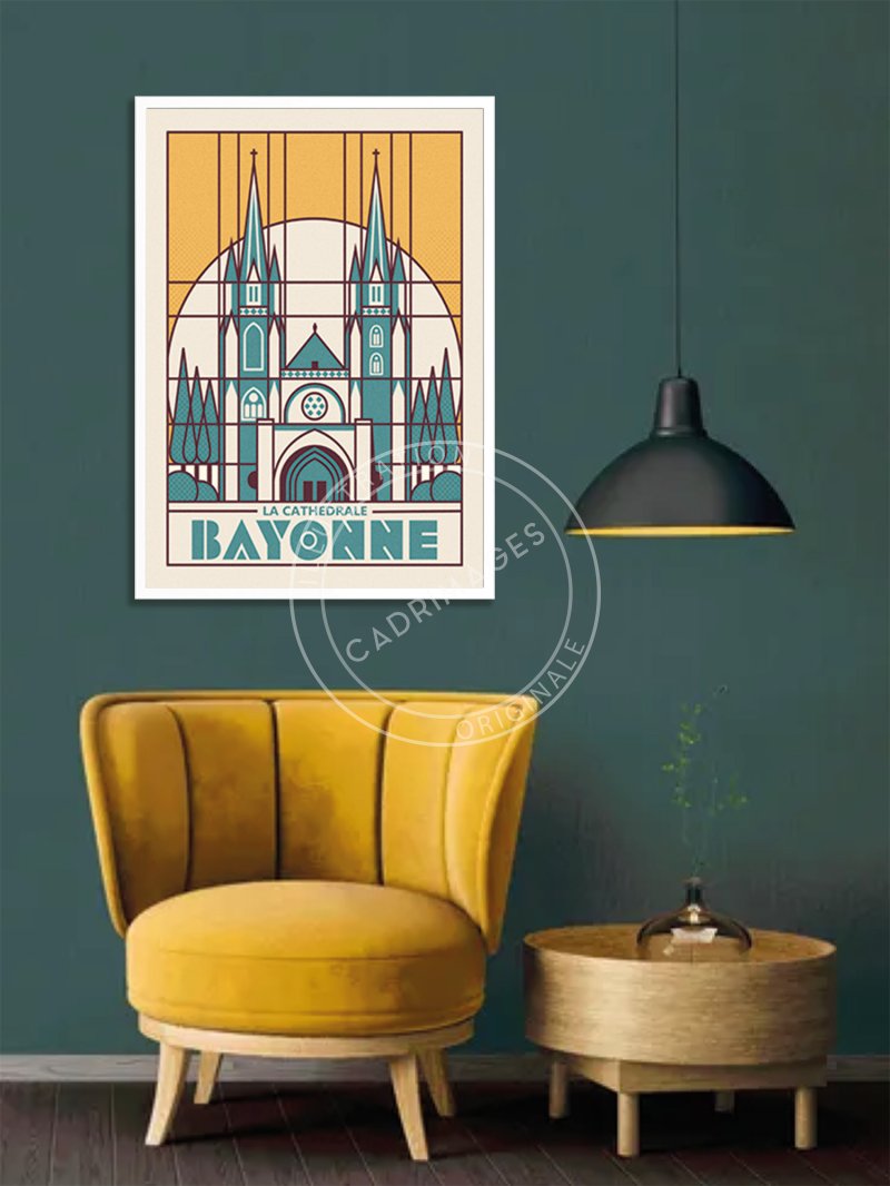 Affiche Art Déco de Bayonne