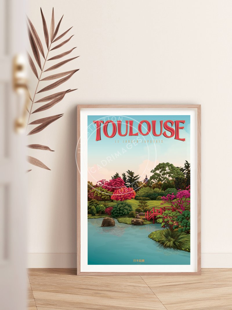 Affiche de Toulouse, Jardin Japonais