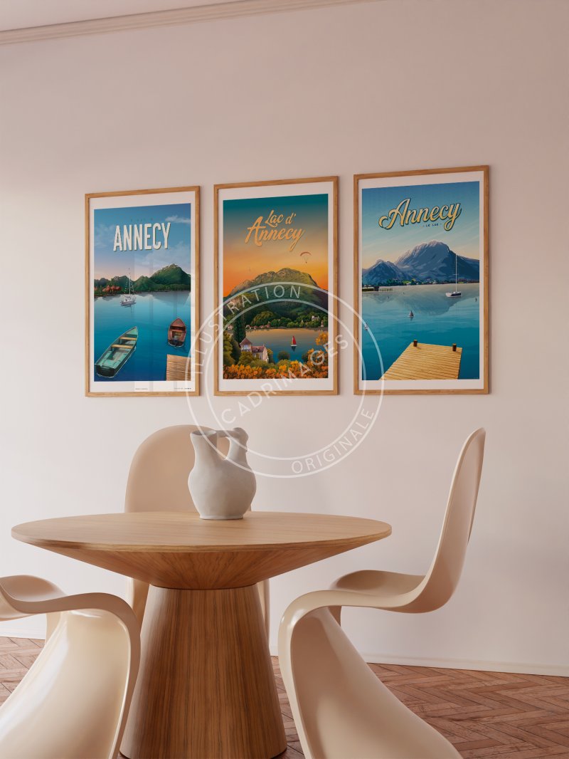 Affiche d'Annecy, le lac II