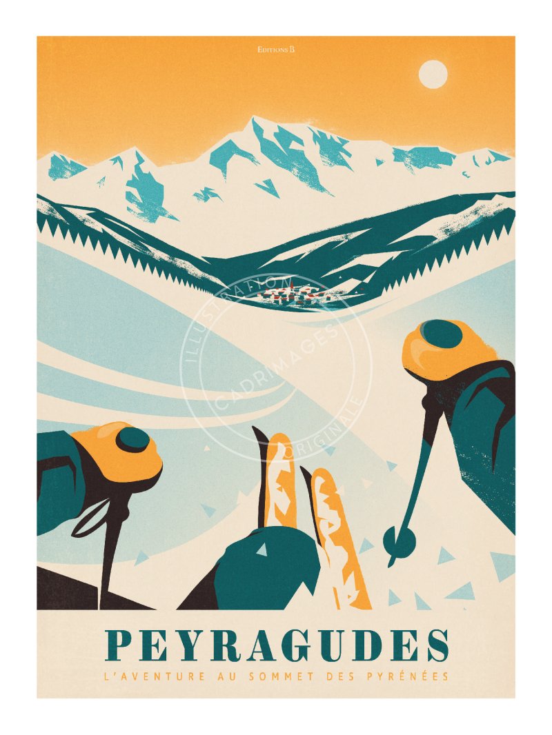 Affiche des Pyrénées, Peyragudes