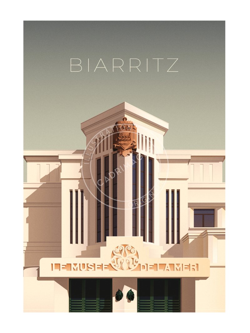 Affiche de Biarritz, Le Musée de la Mer